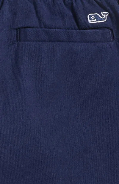 Vineyard Vines Kids' Drawstring Stretch Twill Chino Shorts In Blue