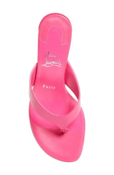 Christian Louboutin Janetonga Thong Sandal In Pink