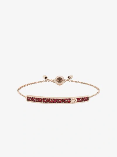 Michael Kors Pavé Bar Slider Bracelet In Gold