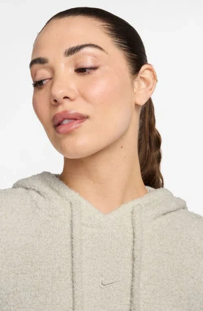 Nike Sportswear Phoenix Oversize Bouclé Hoodie In Nude
