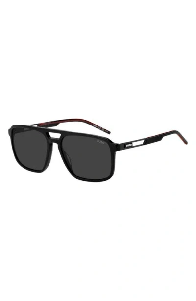 Hugo Boss Boss 58mm Navigator Sunglasses In Black