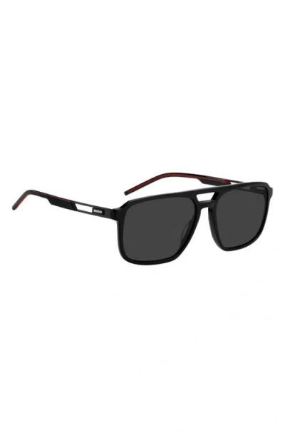 Hugo Boss Boss 58mm Navigator Sunglasses In Black