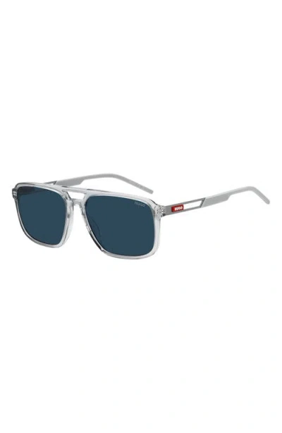 Hugo Boss Boss 58mm Navigator Sunglasses In Gray