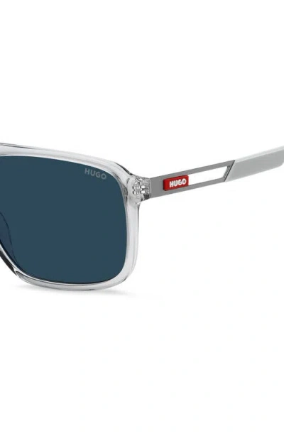 Hugo Boss Boss 58mm Navigator Sunglasses In Gray