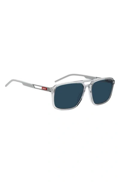 Hugo Boss Boss 58mm Navigator Sunglasses In Gray