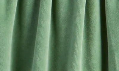 Nordstrom Cotton Blend Velour Dress & Bloomers In Green