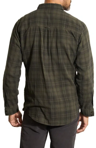 Rowan Redding Plaid Flannel Button-up Shirt In Green