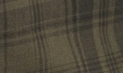 Rowan Redding Plaid Flannel Button-up Shirt In Green