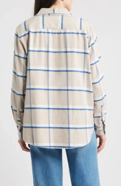 Frank & Eileen Plaid Relaxed Fit Cotton Button-up Shirt In Neutral