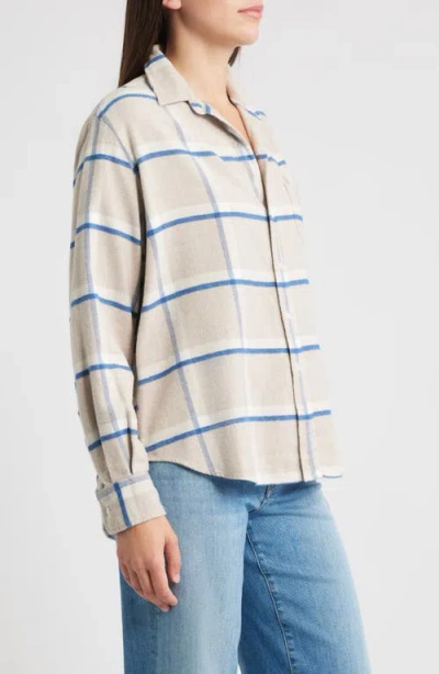 Frank & Eileen Plaid Relaxed Fit Cotton Button-up Shirt In Neutral