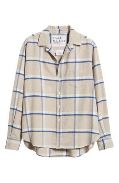 Frank & Eileen Plaid Relaxed Fit Cotton Button-up Shirt In Neutral