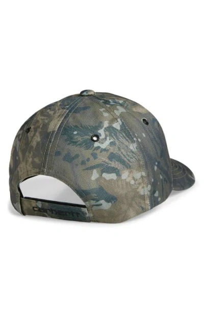 Carhartt Work In Progress Holden Camouflage Adjustable Hat In Green