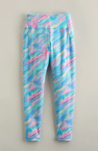 Zella Girl Kids' Live By High Waist Leggings In Blue