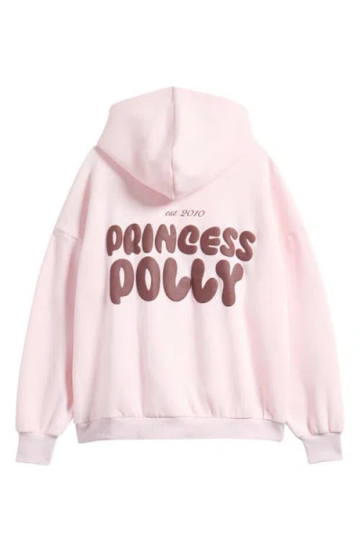 Princess Polly Branded Hoodie In Pink