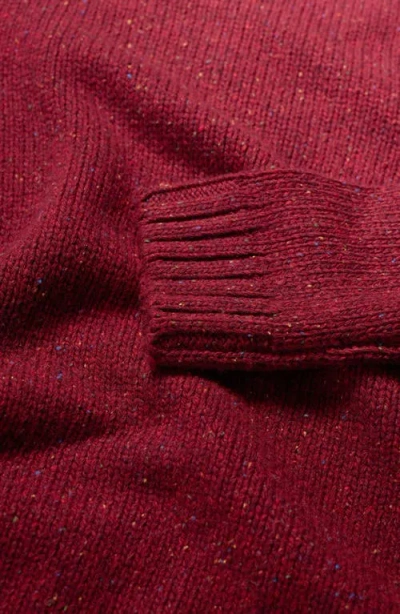 Seasalt Cornwall Bizen Neppy Wool Blend Crewneck Sweater In Red