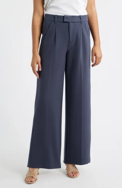 Wit & Wisdom Skyrise Wide Leg Pants In Gray