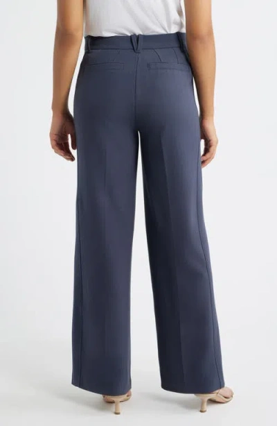 Wit & Wisdom Skyrise Wide Leg Pants In Gray