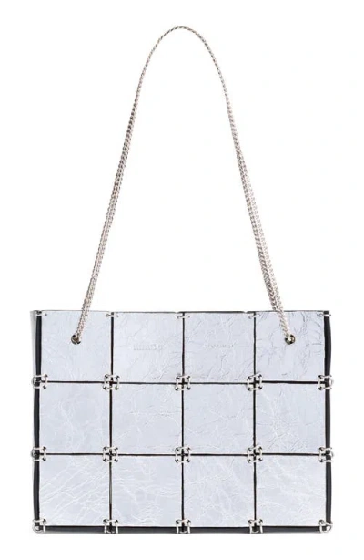 Khaite Mini Emma Metallic Leather Evening Bag In Multi