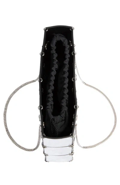 Khaite Mini Emma Metallic Leather Evening Bag In Multi