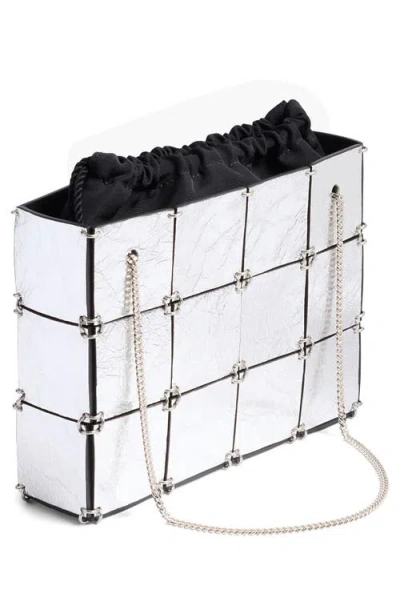 Khaite Mini Emma Metallic Leather Evening Bag In Multi