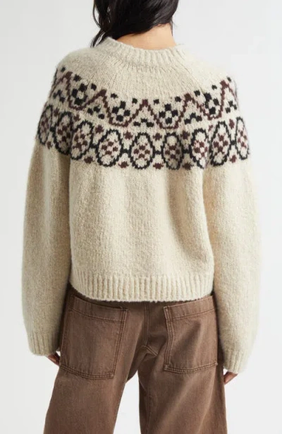 Nili Lotan Chrissy Fair Isle Cashmere & Silk Sweater In Neutral