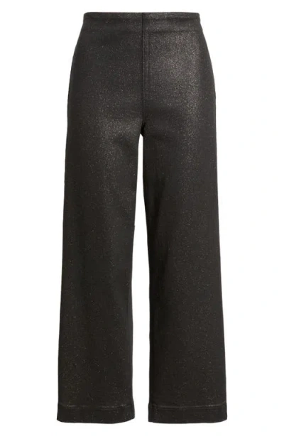 Frank & Eileen Westport Ankle Wide Leg Pants In Black