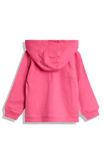 Jojo Maman Bébé Jojo Maman Bebe Kids' Dino Appliqué Reversible Zip-up Hoodie In Pink