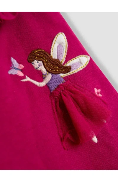 Jojo Maman Bébé Jojo Maman Bebe Kids' Embroidered Fairy Tulle Accent Sweatshirt & Leggings Set In Pink