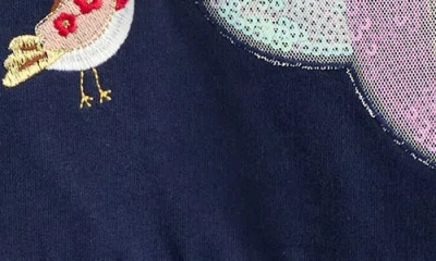 Jojo Maman Bébé Jojo Maman Bebe Kids' Unicorn Sequin Sweatshirt In Blue