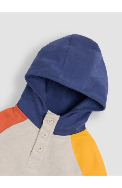 Jojo Maman Bébé Jojo Maman Bebe Kids' Tractor Appliqué Colorblock Cotton Hoodie & Joggers Set In Multi