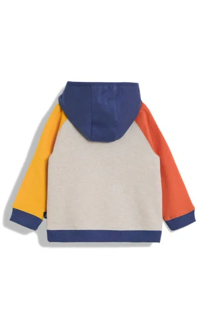 Jojo Maman Bébé Jojo Maman Bebe Kids' Tractor Appliqué Colorblock Cotton Hoodie & Joggers Set In Multi