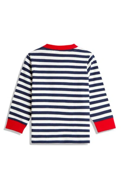 Jojo Maman Bébé Jojo Maman Bebe Construction Vehicle Embroidered Long Sleeve Shirt In Multi