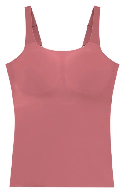 Evelyn & Bobbie Structured Scoop Bra Tank In Pink