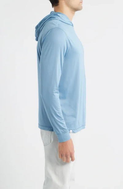 Johnnie-o Talon Prep-formance Long Sleeve Hooded T-shirt In Blue