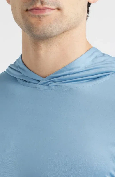 Johnnie-o Talon Prep-formance Long Sleeve Hooded T-shirt In Blue