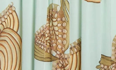 Ulla Johnson Kamaria Botanical Pleated Midi Dress In Multi