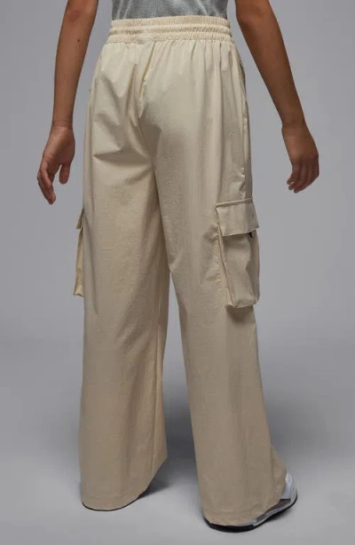 Jordan Kids' Wide Leg Drawstring Cargo Pants In Neutral
