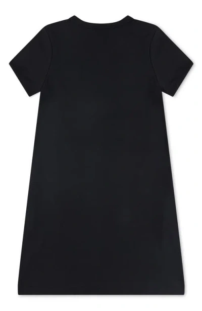 Jordan Kids' Stretch Cotton Blend T-shirt Dress In Black
