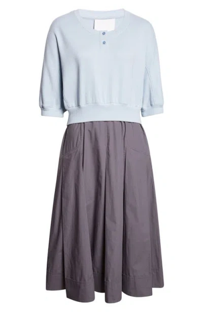 3.1 Phillip Lim Mixed Media Midi Dress In Multi