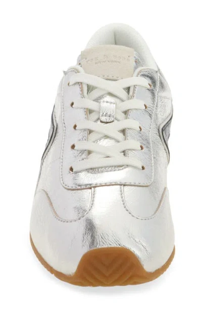 Rag & Bone Retro Runner Slim Snake-embossed Leather Sneakers In Multi