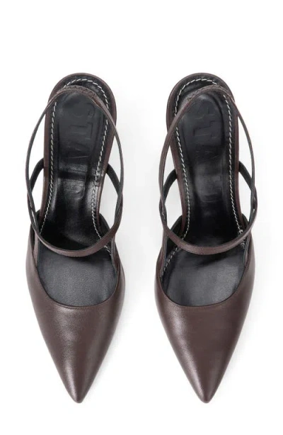 Staud Sebastian Slingback Sandal In Brown