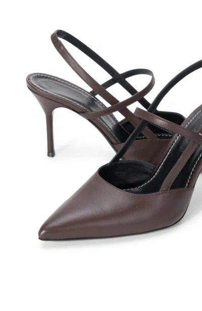Staud Sebastian Slingback Sandal In Brown