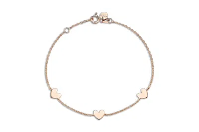 Reis Jewellery Women's Heart's Bracelet Rose Gold In Gold