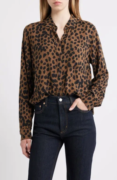 Rails Josephine Leopard Print Button-up Shirt In Animal Print