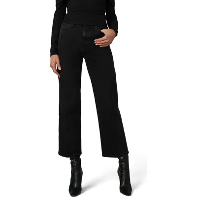 Joe's Jeans The Blake High Waist Crop Wide Leg Jeans In Black
