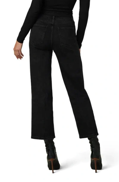 Joe's Jeans The Blake High Waist Crop Wide Leg Jeans In Black
