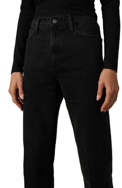 Joe's Jeans The Blake High Waist Crop Wide Leg Jeans In Black