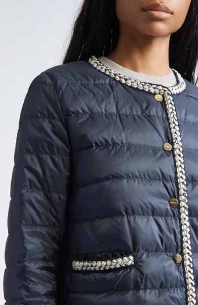 Max Mara The Cube Quilted Puffer Jacket In Blue