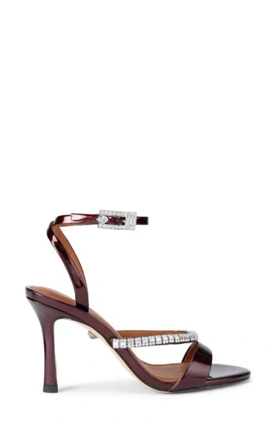 Kurt Geiger London Crystal Ankle Strap Sandal In Brown