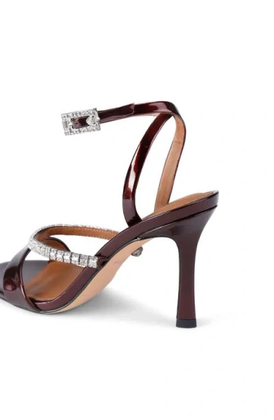 Kurt Geiger London Crystal Ankle Strap Sandal In Brown
